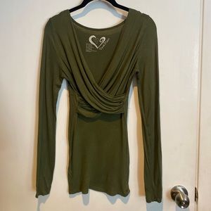 Green Derek Heart Top
